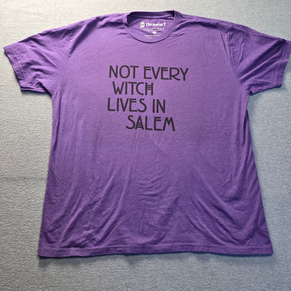 Halloween Graphic Tee The Home T XXL Purple Unisex Not Every Witch Live In Salem